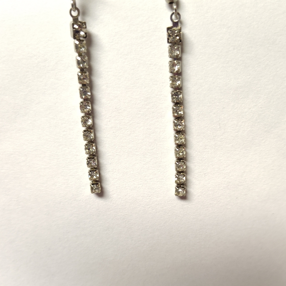 Long Rhinestone Earings - Picture 7 of 7